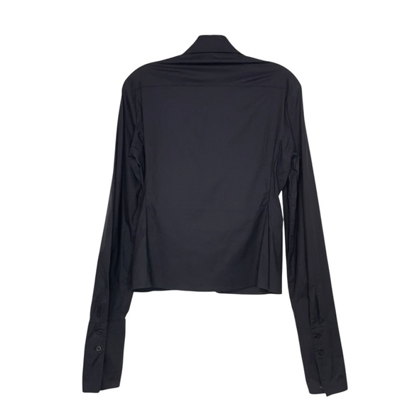 Max Studio Black Embroidered Shirt size M - Picture 3 of 12